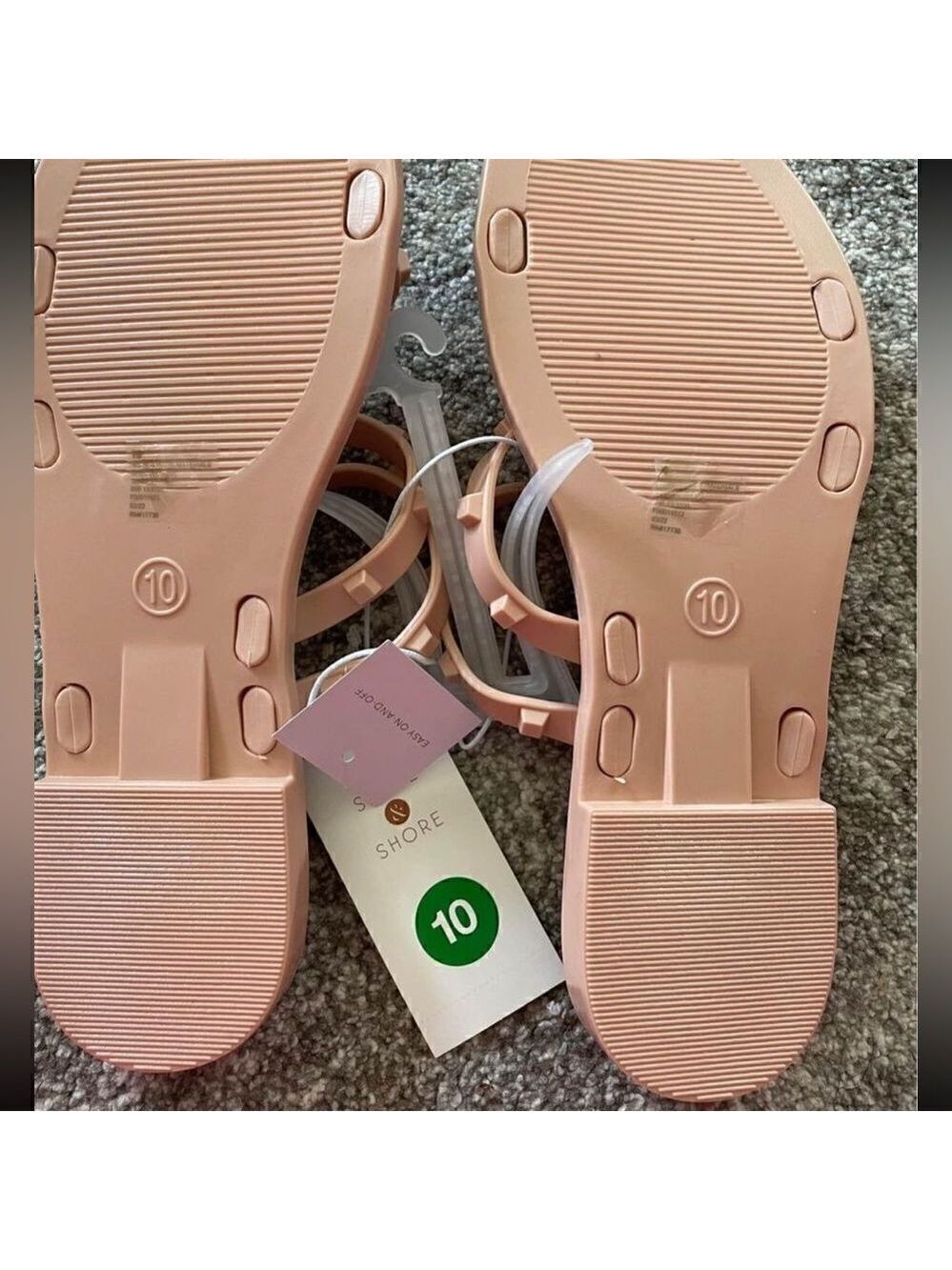 Jelly Slide Sandals Women's Size 10 NWT - Picture 3 of 3